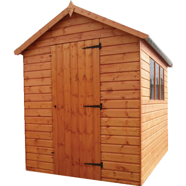8 x 6 Apex Shed - Pre-finished Wooden Flooring - Shawfield ...