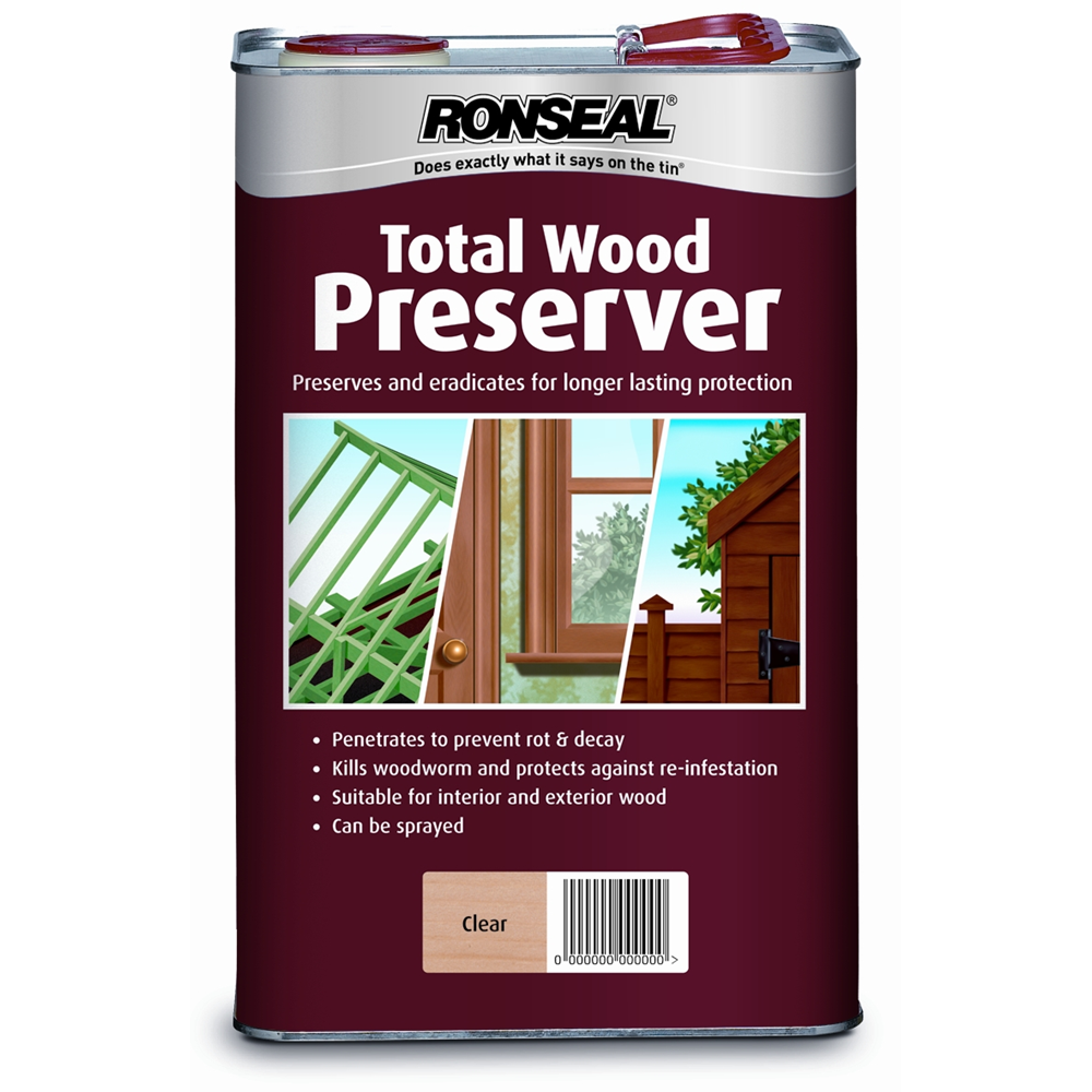 RONSEAL TOTAL WOOD PRESERVER CLEAR 5LTR Prefinished Wooden Flooring