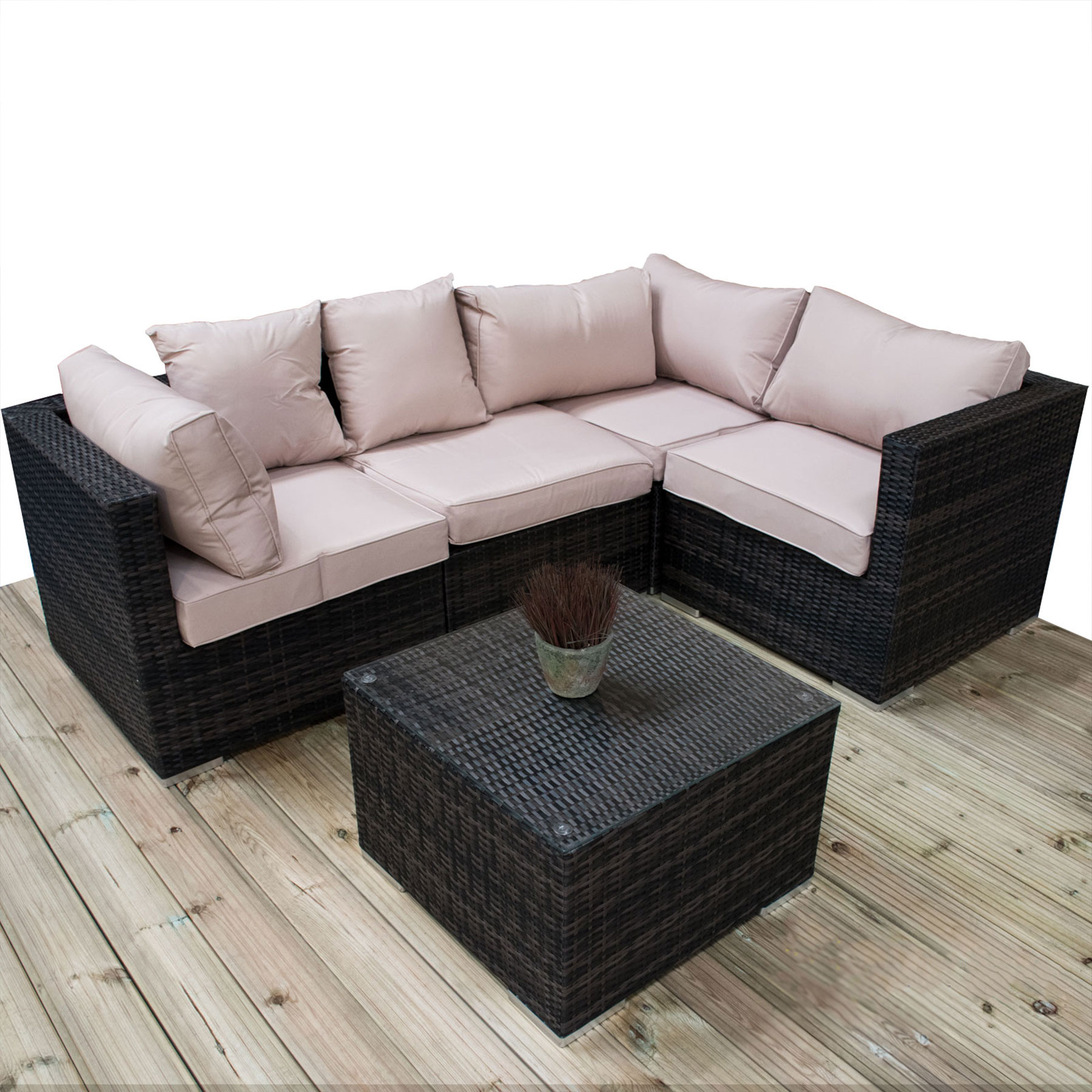 fully assembled rattan garden furniture